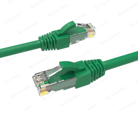 Kabel Pengepalaan Paip Tembaga PVC UTP Cat.6 Berjenama UL Berkualiti Tinggi 24 AWG 1M Warna Hijau - Kord Tampalan UTP Cat.6 24 AWG Disenaraikan UL